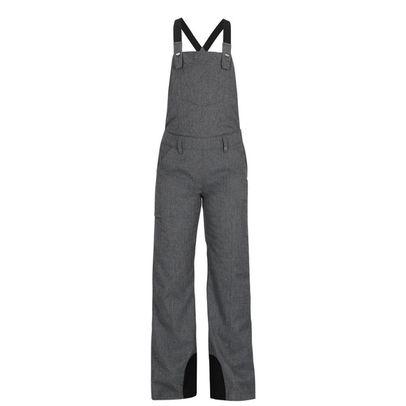 Obermeyer Women's Charcoal Gray Malta Bib Overalls - Size 10 - Picture 1 of 13